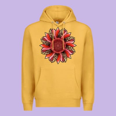 Valentine's Day Sunflower Premium Hoodie Designed By Ranaportraitstore