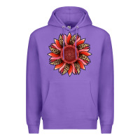 Purple valentine's day sunflower Premium Hoodie - RanaPortraitStore