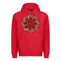 Red valentine's day sunflower Premium Hoodie - RanaPortraitStore