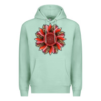 Seafoam valentine's day sunflower Premium Hoodie - RanaPortraitStore