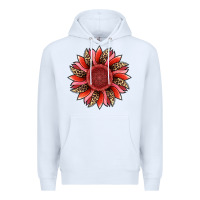 White valentine's day sunflower Premium Hoodie - RanaPortraitStore