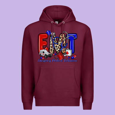 Emt Emergency Medical Technician Premium Hoodie Designed By Zillion Design Studio