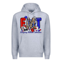 Heather Grey emt emergency medical technician Premium Hoodie - Zillion Design Studio