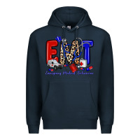 Navy emt emergency medical technician Premium Hoodie - Zillion Design Studio