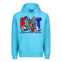 Ocean Blue emt emergency medical technician Premium Hoodie - Zillion Design Studio