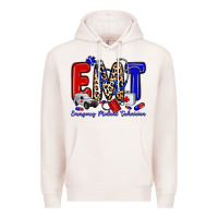 Pale Pink emt emergency medical technician Premium Hoodie - Zillion Design Studio