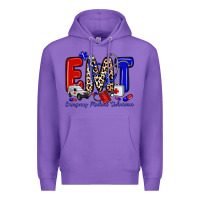 Purple emt emergency medical technician Premium Hoodie - Zillion Design Studio
