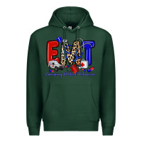 Sports Green emt emergency medical technician Premium Hoodie - Zillion Design Studio