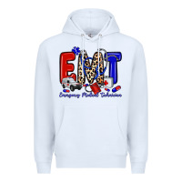 White emt emergency medical technician Premium Hoodie - Zillion Design Studio