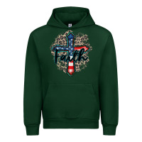 Forest Green faith usa Urban Hoodie - Zillion Design Studio