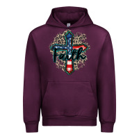 Mauve Wine faith usa Urban Hoodie - Zillion Design Studio