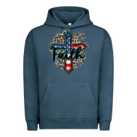 Pigment Midnight Navy faith usa Urban Hoodie - Zillion Design Studio