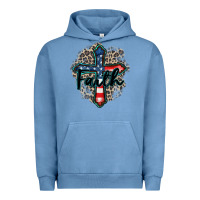 Pigment Pebble Blue faith usa Urban Hoodie - Zillion Design Studio