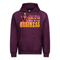 Mauve Wine afro black boss lady Urban Hoodie - texasbilliewilder