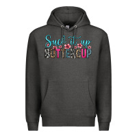 Charcoal Heather suck it up buttercup Premium Hoodie - Zillion Design Studio