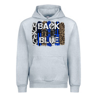 Heather Grey back the blue brushstroke Urban Hoodie - Zillion Design Studio