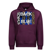 Mauve Wine back the blue brushstroke Urban Hoodie - Zillion Design Studio