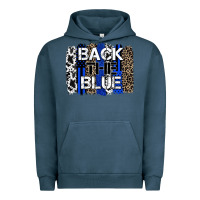 Pigment Midnight Navy back the blue brushstroke Urban Hoodie - Zillion Design Studio