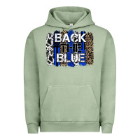 Pigment Oil Green back the blue brushstroke Urban Hoodie - Zillion Design Studio
