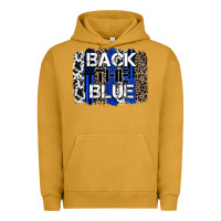 Pigment Peanut Butter back the blue brushstroke Urban Hoodie - Zillion Design Studio