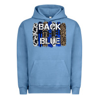 Pigment Pebble Blue back the blue brushstroke Urban Hoodie - Zillion Design Studio