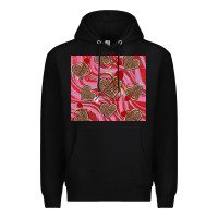 Black valentine's day hearts bow and arrow Premium Hoodie - RanaPortraitStore