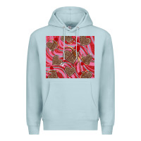 Blue Mist valentine's day hearts bow and arrow Premium Hoodie - RanaPortraitStore