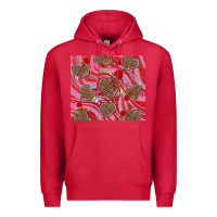 Cardinal valentine's day hearts bow and arrow Premium Hoodie - RanaPortraitStore