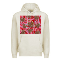 Oatmeal Heather valentine's day hearts bow and arrow Premium Hoodie - RanaPortraitStore