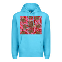Ocean Blue valentine's day hearts bow and arrow Premium Hoodie - RanaPortraitStore