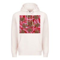 Pale Pink valentine's day hearts bow and arrow Premium Hoodie - RanaPortraitStore
