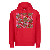 Red valentine's day hearts bow and arrow Premium Hoodie - RanaPortraitStore