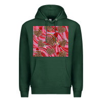 Sports Green valentine's day hearts bow and arrow Premium Hoodie - RanaPortraitStore