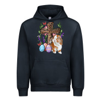 Easter Bunny And Floral Cross Urban Hoodie | Teevron