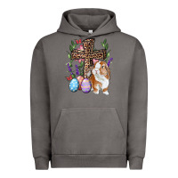 Pigment Tornado Easter bunny and floral cross Urban Hoodie - RanaPortraitStore