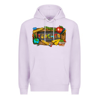 Lilac teacher Premium Hoodie - texasbilliewilder