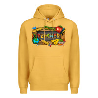 Mustard teacher Premium Hoodie - texasbilliewilder