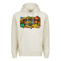 Oatmeal Heather teacher Premium Hoodie - texasbilliewilder