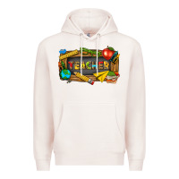 Pale Pink teacher Premium Hoodie - texasbilliewilder
