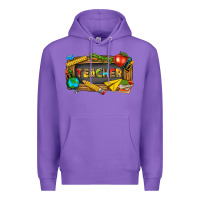 Purple teacher Premium Hoodie - texasbilliewilder