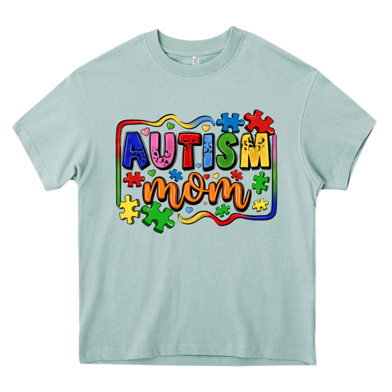 Autism Mom Heavy Core Tee by LillyAllenDesigns | Teevron