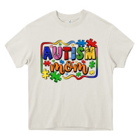 Cream autism mom Heavy Core Tee - LillyAllenDesigns