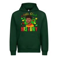 Forest Green a little black history with boy juneteenth Urban Hoodie - texasbilliewilder