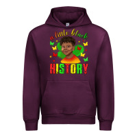 Mauve Wine a little black history with boy juneteenth Urban Hoodie - texasbilliewilder