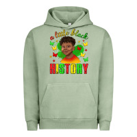 Pigment Oil Green a little black history with boy juneteenth Urban Hoodie - texasbilliewilder