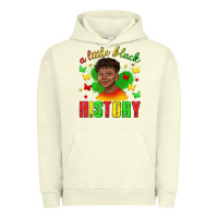 Pigment Pistachio a little black history with boy juneteenth Urban Hoodie - texasbilliewilder