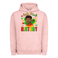 Pigment Salmon a little black history with boy juneteenth Urban Hoodie - texasbilliewilder