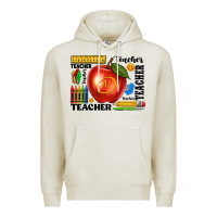 Oatmeal Heather teacher Premium Hoodie - texasbilliewilder