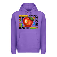 Purple teacher Premium Hoodie - texasbilliewilder