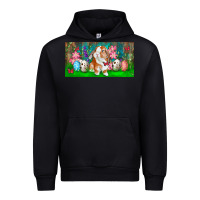 Black Spring Easter Bunny Urban Hoodie - RanaPortraitStore